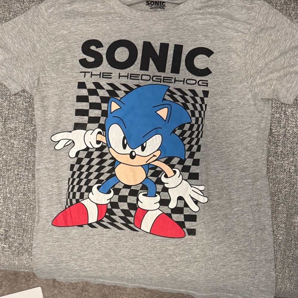 Sonic the Hedgehog Gray Kids T-Shirt